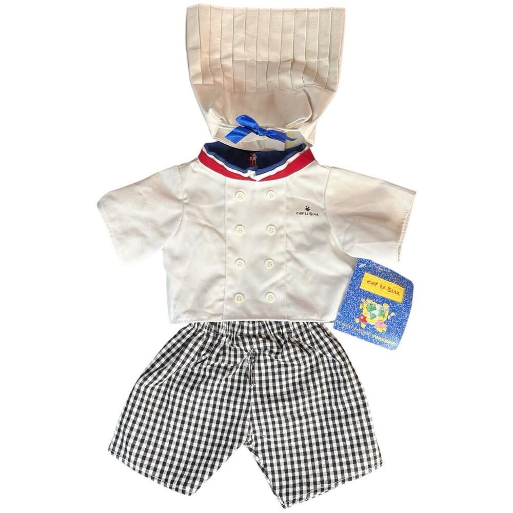 BUILD A BEAR International Collectiwear Series Chef Le Bear Europe W/TAGS RARE!